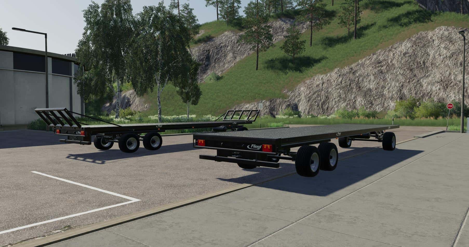 auto load bale trailer mod fs19