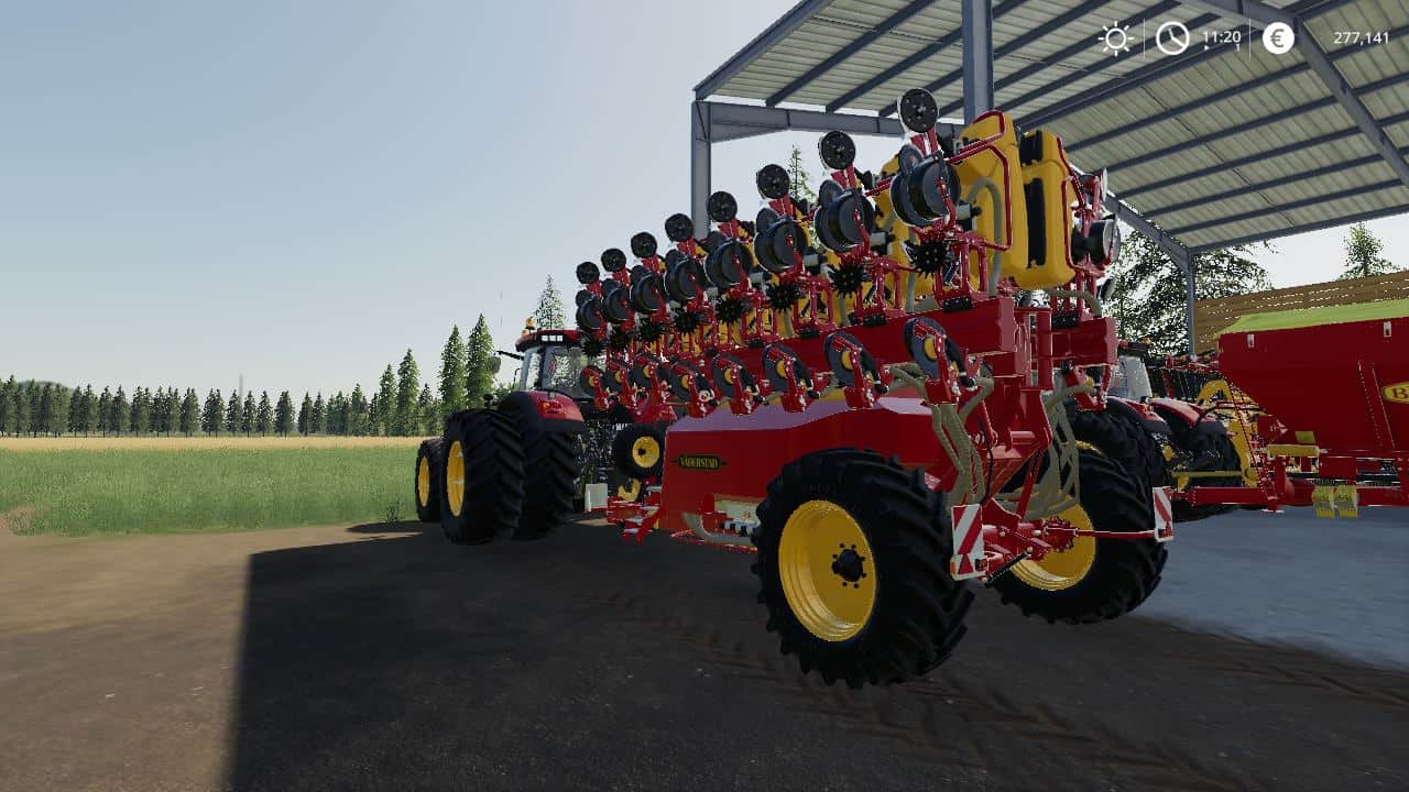 how do i fill the vaderstad tempo l 16 in farming simulator 19