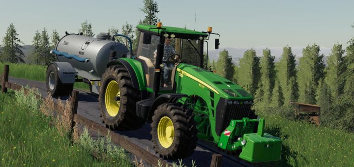 John Deere 332 Lawn Tractor With Lawn Mower And Garden V20 Mod Farming Simulator 19 Mod Fs19 6133