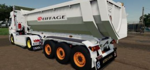 Eiffage Tipper Semi Trailer Mod Farming Simulator 19 Mod Fs19
