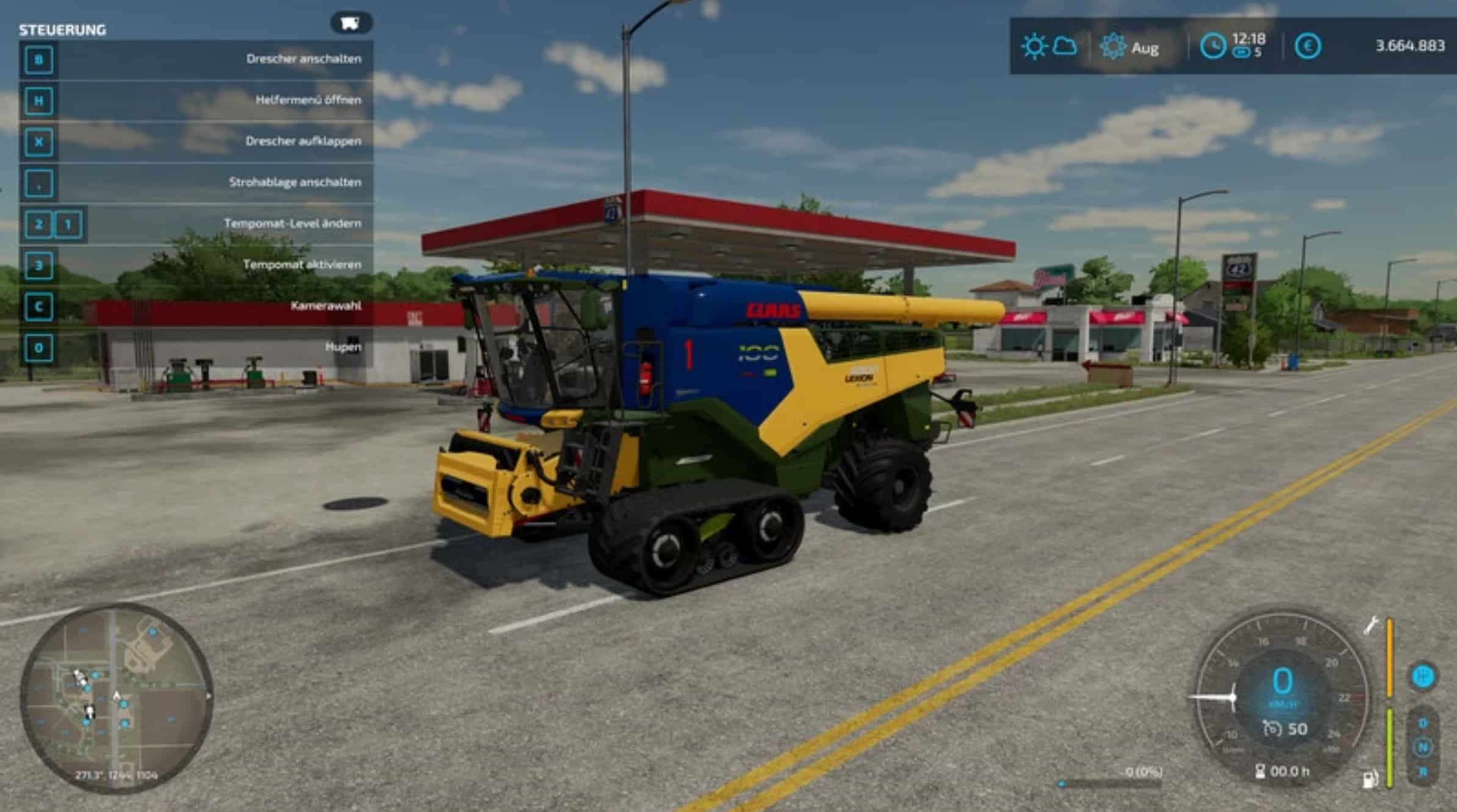 farming simulator 11 combine capacity