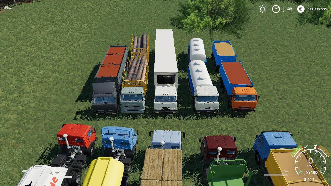 Мод пак 2. КАМАЗ пак v2.4.2 fs19. КАМАЗ пак фарминг 19. КАМАЗ пак для ФС 19. КАМАЗ тягач фарминг 19.