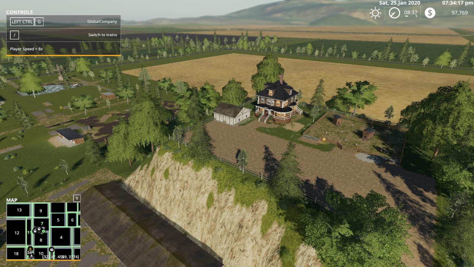 Мод русских карт фс19. Farming Simulator 19 карта Wild West. Карта Wild West 16x для Farming Simulator 2019. Wild West 16x. Farming Simulator 2019 карты 16x.