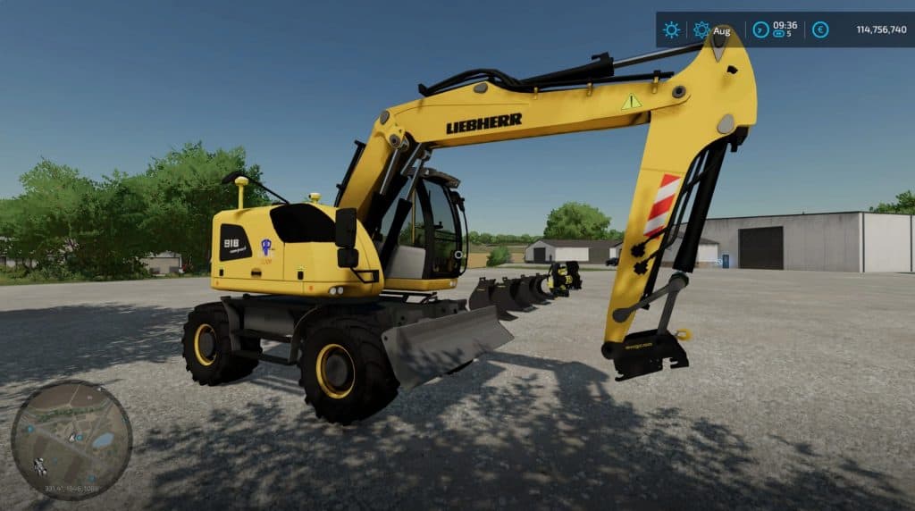 Liebherr 918C + TOOL v1.0.0.0 - FS22 Mod Download