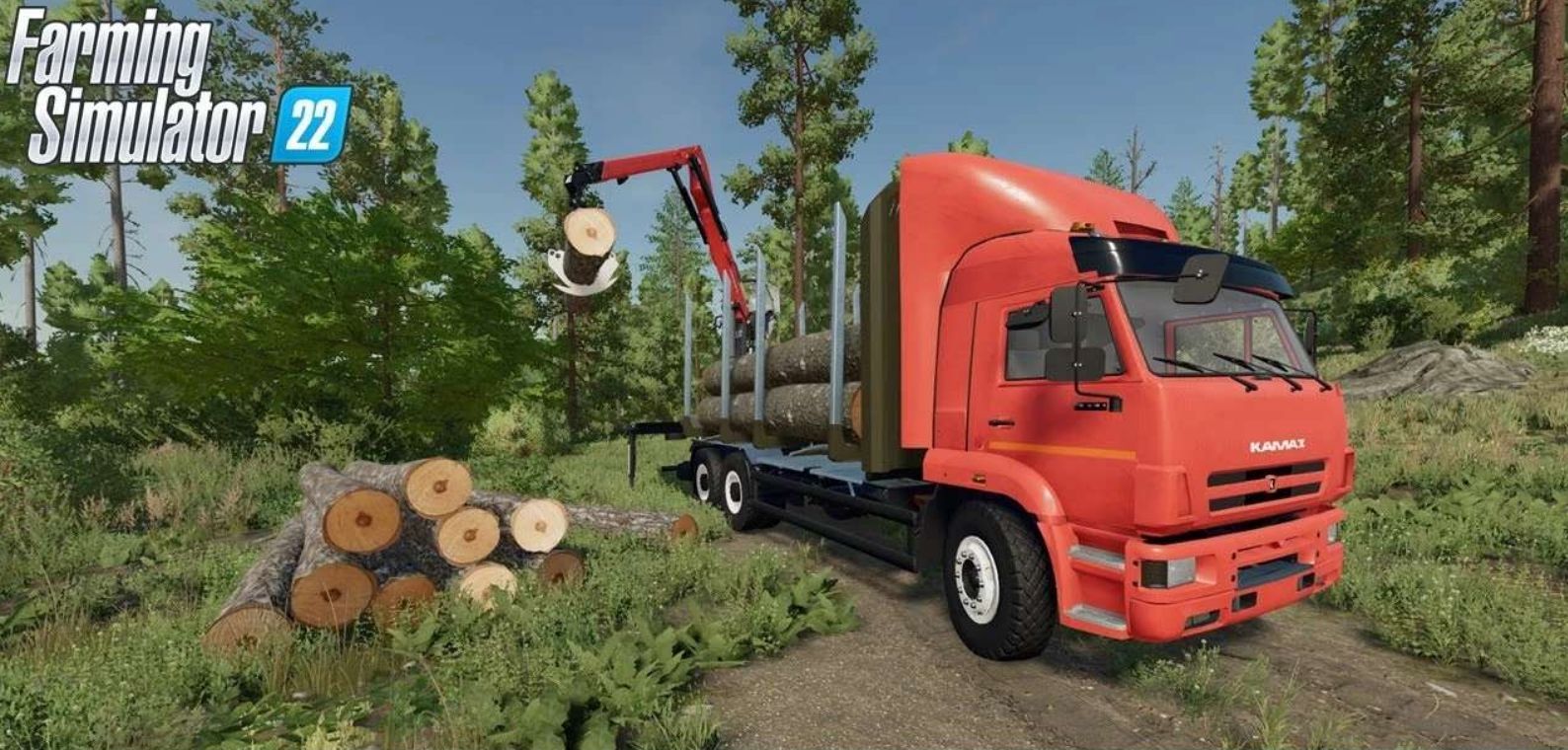 KAMAZ 6520 wood Truck v1.0 - FS22 Mod Download